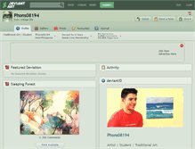 Tablet Screenshot of phons08194.deviantart.com