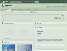 Tablet Screenshot of joeydraws.deviantart.com