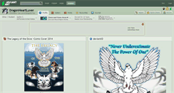 Desktop Screenshot of dragonheartluver.deviantart.com