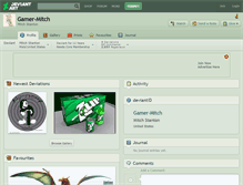Tablet Screenshot of gamer-mitch.deviantart.com