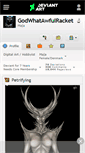 Mobile Screenshot of godwhatawfulracket.deviantart.com