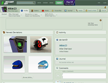 Tablet Screenshot of mikie23.deviantart.com