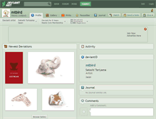 Tablet Screenshot of mtbird.deviantart.com