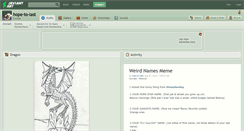Desktop Screenshot of hope-to-last.deviantart.com