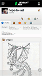 Mobile Screenshot of hope-to-last.deviantart.com