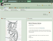 Tablet Screenshot of hope-to-last.deviantart.com