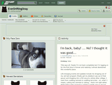 Tablet Screenshot of everdriftingstray.deviantart.com