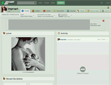 Tablet Screenshot of improart.deviantart.com