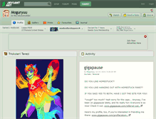 Tablet Screenshot of moguryuu.deviantart.com