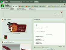 Tablet Screenshot of erosui.deviantart.com