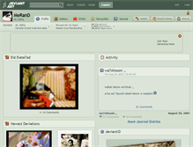 Tablet Screenshot of merand.deviantart.com