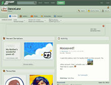 Tablet Screenshot of dancelane.deviantart.com