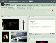 Tablet Screenshot of kibosama.deviantart.com