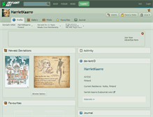 Tablet Screenshot of harrietkaarre.deviantart.com