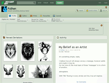 Tablet Screenshot of fushan.deviantart.com