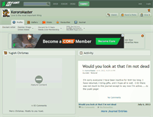Tablet Screenshot of kororomaster.deviantart.com