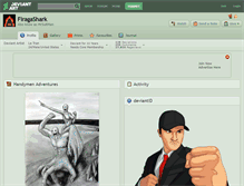 Tablet Screenshot of firagashark.deviantart.com