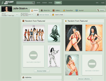 Tablet Screenshot of julie-strain.deviantart.com