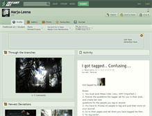 Tablet Screenshot of marja-leena.deviantart.com