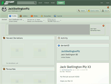 Tablet Screenshot of jackskellingtonplz.deviantart.com