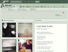 Tablet Screenshot of dark-ann.deviantart.com