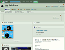 Tablet Screenshot of little-chain-chomp.deviantart.com