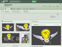 Tablet Screenshot of elhazardmx.deviantart.com
