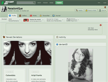 Tablet Screenshot of parasismique.deviantart.com