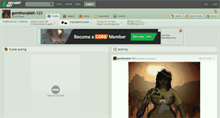 Desktop Screenshot of gemtherabbit-123.deviantart.com