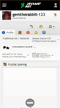 Mobile Screenshot of gemtherabbit-123.deviantart.com