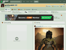 Tablet Screenshot of gemtherabbit-123.deviantart.com