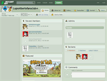 Tablet Screenshot of lupoalbertofansclub.deviantart.com