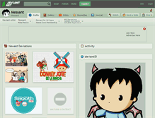 Tablet Screenshot of messant.deviantart.com