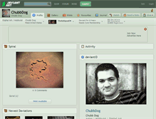 Tablet Screenshot of chubbdog.deviantart.com