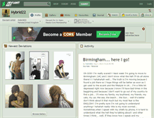 Tablet Screenshot of hybrid22.deviantart.com