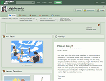 Tablet Screenshot of catgirlserenity.deviantart.com