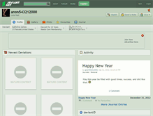 Tablet Screenshot of anon543212000.deviantart.com