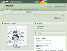 Tablet Screenshot of hieikurama27.deviantart.com