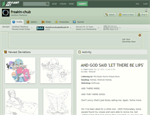 Tablet Screenshot of freakin-chub.deviantart.com