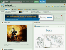 Tablet Screenshot of angharrad.deviantart.com