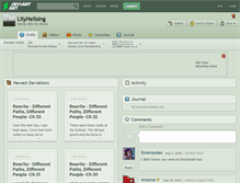 Tablet Screenshot of lilyhellsing.deviantart.com