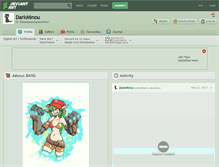Tablet Screenshot of darkminou.deviantart.com