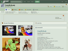 Tablet Screenshot of crazybirdlady.deviantart.com