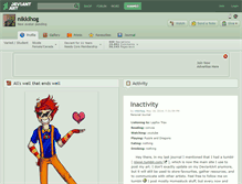 Tablet Screenshot of nikkihog.deviantart.com