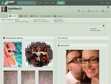 Tablet Screenshot of drkkitten21.deviantart.com