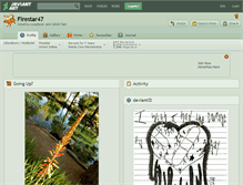 Tablet Screenshot of firestar47.deviantart.com