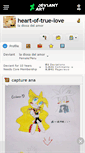 Mobile Screenshot of heart-of-true-love.deviantart.com