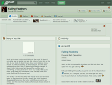 Tablet Screenshot of falling-feathers.deviantart.com