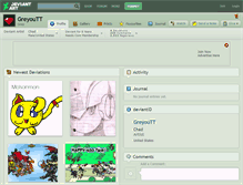 Tablet Screenshot of greyoutt.deviantart.com