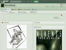 Tablet Screenshot of dirtywhiteboy8.deviantart.com